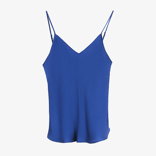 Top Trask Mes Demoiselles color Blue