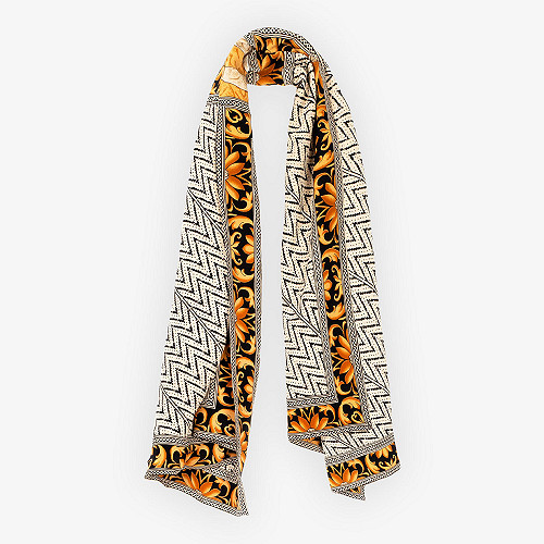 Foulard Savas Mes Demoiselles coloris Imprimé Or