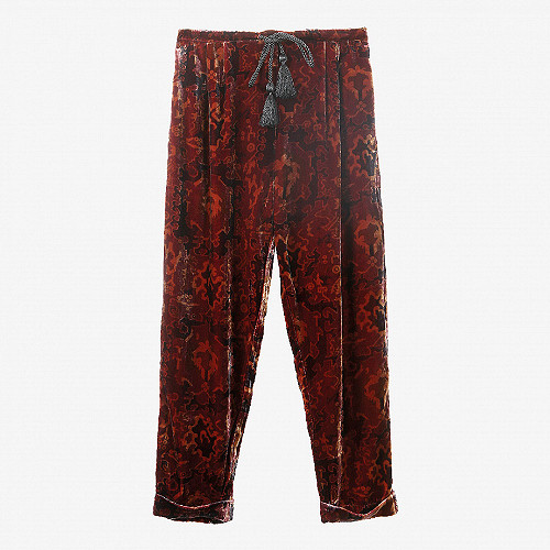 Pantalon Abbas Mes Demoiselles coloris Imprimé rouge Pantalon Abbas Mes Demoiselles coloris Imprimé rouge