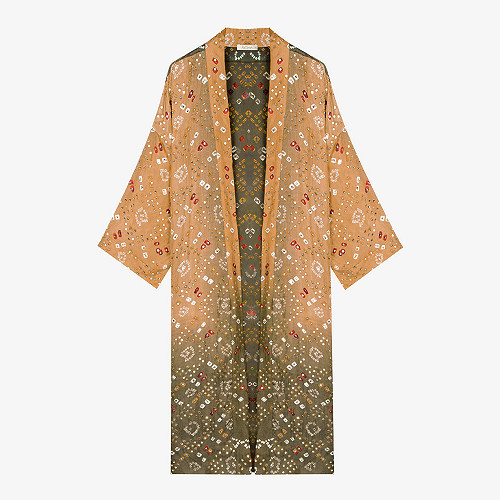 Kimono Crersus Mes Demoiselles color Khaki print Kimono Crersus Mes Demoiselles color Khaki print