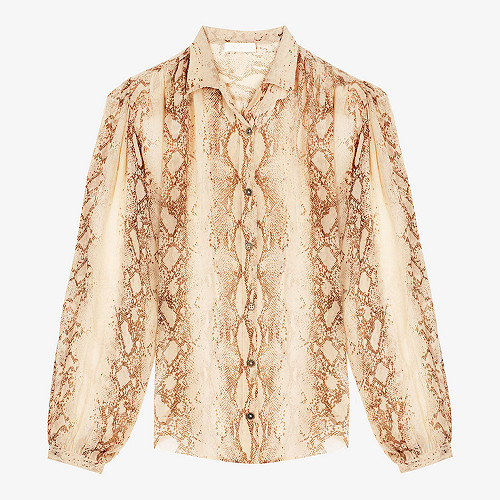Shirt Pillar Mes Demoiselles color - Beige print - Shirt Pillar Mes Demoiselles color - Beige print -