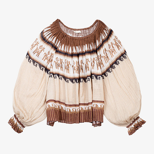 Blouse Chico Mes Demoiselles color - Natural Print - Blouse Chico Mes Demoiselles color - Natural Print -