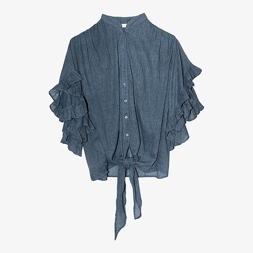 Chemise Elegante Mes Demoiselles coloris Bleu Chemise Elegante Mes Demoiselles coloris Bleu