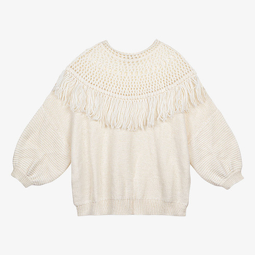 Sweater Pachamama Mes Demoiselles color Ivory