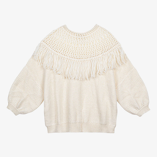 Sweater Pachamama Mes Demoiselles color Ivory