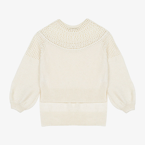 Sweater Picchu Mes Demoiselles color Ivory