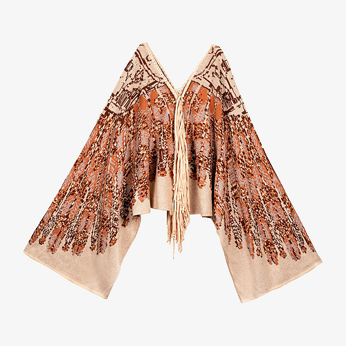 Poncho Potomac Mes Demoiselles color Nude