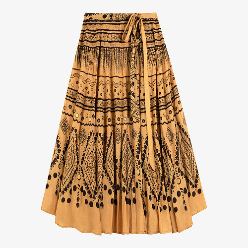 Jupe Ankti Mes Demoiselles coloris Imprimé Ocre