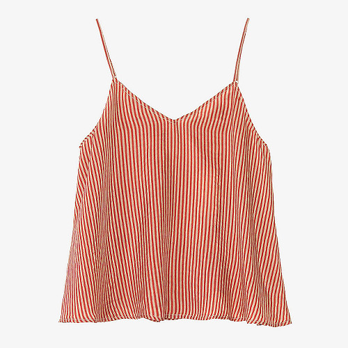 Top Berry Mes Demoiselles coloris Rayé rouge