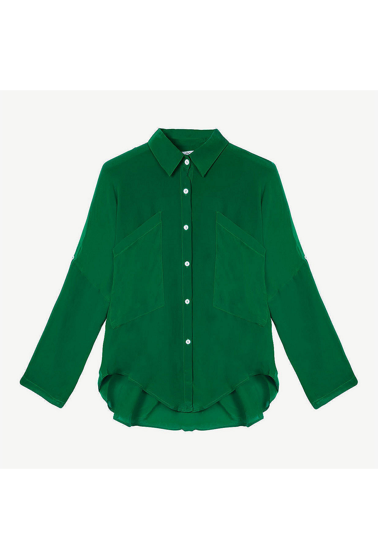 emerald green dress shirt womens
