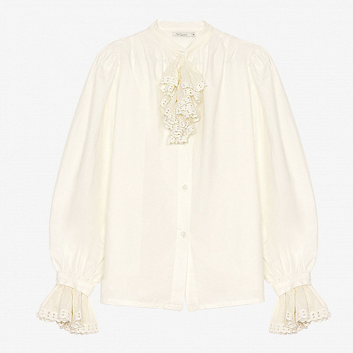 Shirt Jabot Mes Demoiselles color Ivory