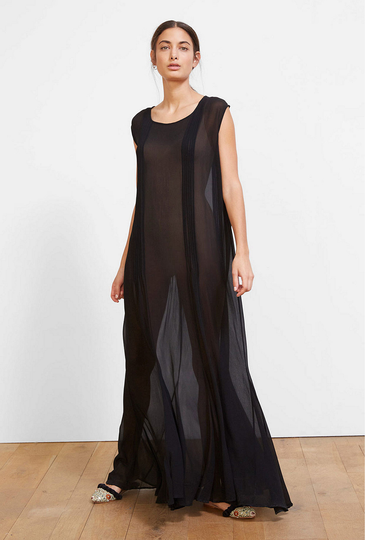 matin inverted pleat dress