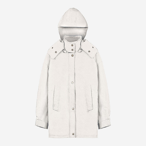 Coat Statt Mes Demoiselles color Ivory Coat Statt Mes Demoiselles color Ivory