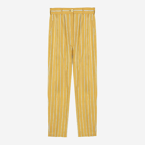 Pantalon Buren Mes Demoiselles coloris Jaune Rayé