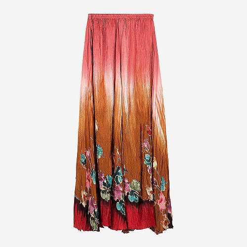 Skirt Mapou Mes Demoiselles color floral print Skirt Mapou Mes Demoiselles color floral print