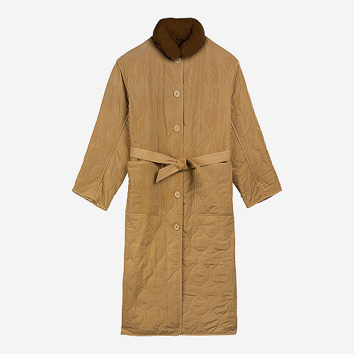Coat Confucius Mes Demoiselles color Khaki Coat Confucius Mes Demoiselles color Khaki