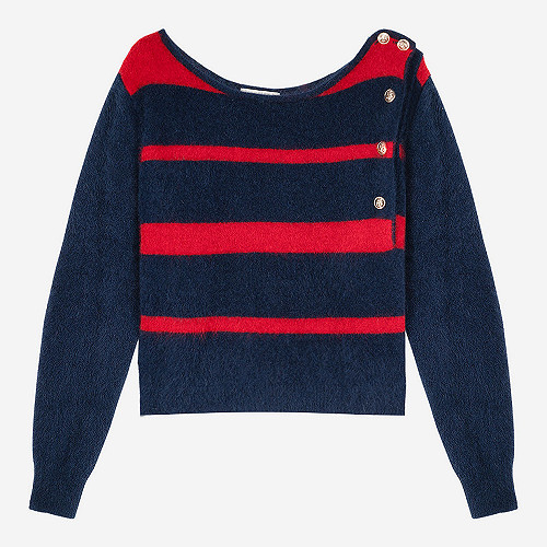 Sweater Kersauzon Mes Demoiselles color Blue/Red