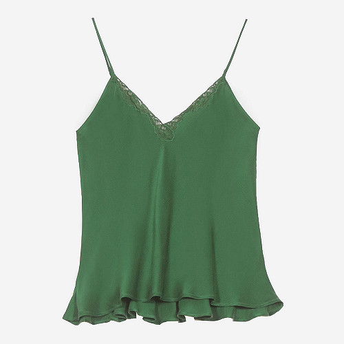 Top Angie Mes Demoiselles color Green