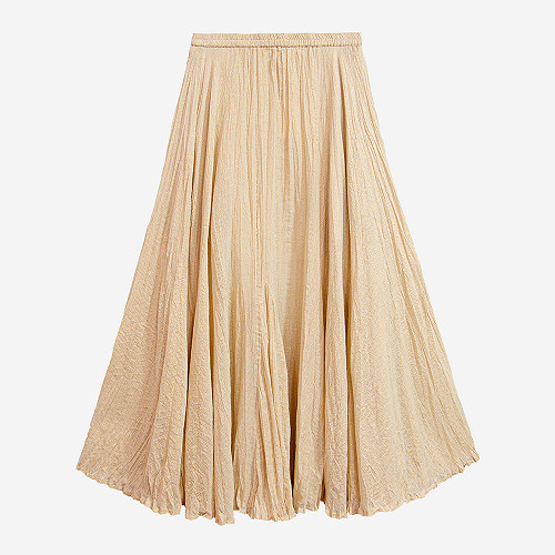 Skirt Maubois Mes Demoiselles color Ivory / Gold