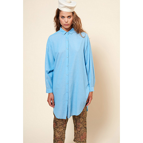 CHEMISE Mayotte Mes Demoiselles coloris Bleu CHEMISE Mayotte Mes Demoiselles coloris Bleu