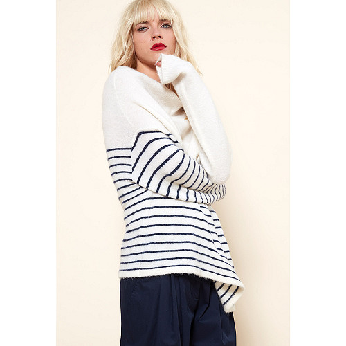 Knit Kersauson Mes Demoiselles color Ecru stripe Knit Kersauson Mes Demoiselles color Ecru stripe