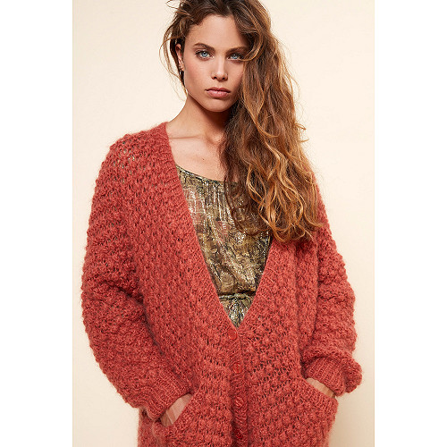 Maille Snow white Mes Demoiselles coloris Terracotta Maille Snow white Mes Demoiselles coloris Terracotta