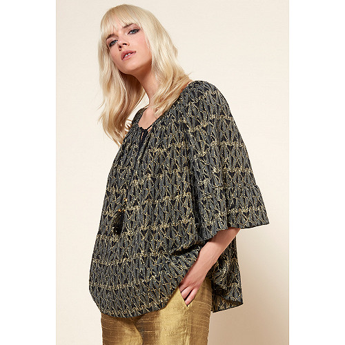 Blouse Bacchante Mes Demoiselles coloris Noir Blouse Bacchante Mes Demoiselles coloris Noir