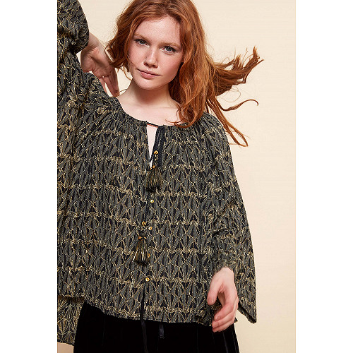Blouse Botys Mes Demoiselles coloris Noir Blouse Botys Mes Demoiselles coloris Noir